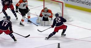 Jake Bean with a Goal vs. Philadelphia Flyers
