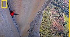 El vídeo de ESCALADA sin cuerda más peligroso (ALEX HONNOLD) | National Geographic en Español