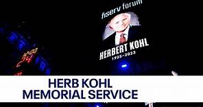 Herb Kohl public memorial service; former senator, Bucks owner remembered | FOX6 News Milwaukee