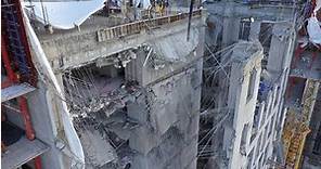 南韓39層公寓外牆坍塌…6人至今生死未卜 搜救夜晚暫停家屬心焦