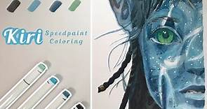Marker coloring | Kiri from Avatar: The Way of Water | Speedpaint