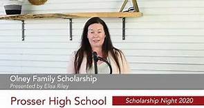 Class of 2020 Prosser High School Scholarship Video