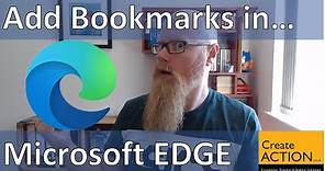 How to add BOOKMARKS and FAVOURITES in MS EDGE?
