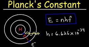 Planck's Constant and BlackBody Radiation