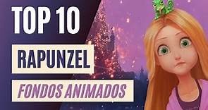 TOP 10 Mejores Fondos de Pantalla Animados de Rapunzel (Disney)🏰 en Movimiento [4K] [HD]