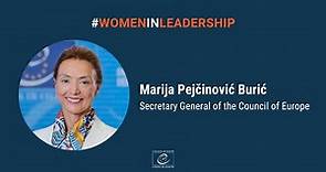 Council of Europe - Women in leadership - Marija Pejčinović Burić SG