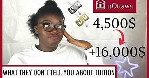 TUITION FEES at the University of Ottawa : How to calculate them right! [TUTORIAL] exempted student