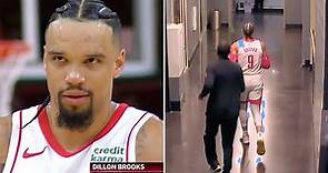 Dillon Brooks Ejected in His Rockets Preseason Debut