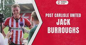 Jack Burroughs post Carlisle United