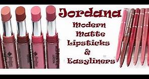 Jordana Modern Matte Lipsticks & Easyliner Retractable Lip Liners | Beautify Your Life