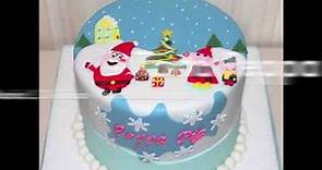 Tutorial di cake design: come si fa la torta di Natale di Peppa Pig - Peppa Pig Christmas Cake