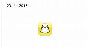 Snapchat logo evolution 2011 - 2017