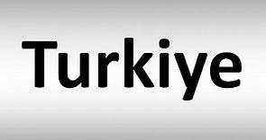 How to Pronounce Türkiye? (Turkey in Turkish)