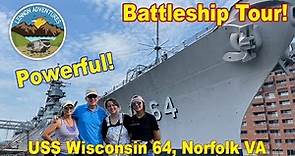 Powerful! USS Wisconsin Battleship Tour - Norfolk, VA