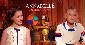 ANNABELLE COMES HOME McKenna Grace, Katie Sarife & Madison Iseman Interview (2019)