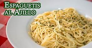 Espaguetis al Ajillo La Receta Mas Facil, Barata y Riquisima