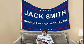 Probsin Jack Smith Flag 3x5 Ft Double Printed Funny Flag Banner Yard Signs Home Room Decor Hanging Poster for College Room Man Cave Photo Backdrop with Brass Grommets
