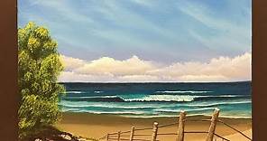 #211 How to paint an ocean scene for beginners