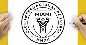 How to draw The Inter Miami FC MLS