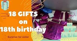 18 gifts 🎁on 18th birthday|affordable gift ideas for girls|Birthday surprise|Best gift ideaslsister