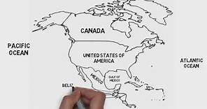 Map of North America (Countries & Their Location), North America Map 2023, Map of North America