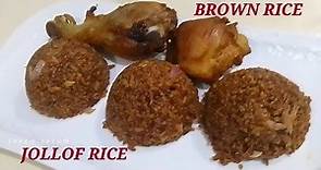 Cooking Healthy Jollof Rice made with BROWN Rice /BROWN Rice Jollof rice/Jollof Rice (BROWN Rice)