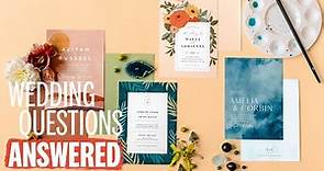 WEDDING INVITATIONS! Everything You Need to Know | Wedding Questions Answered | The Knot