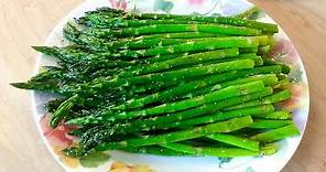 Pan Fried Asparagus - Easy and Delicious in only 5 Minutes - PoorMansGourmet