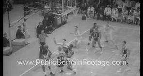 Boston Celtics beat Los Angeles Lakers 1965 championship game archival footage