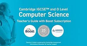 Cambridge IGCSE Computer Science Teacher's Guide with Boost Subscription from Hodder Education