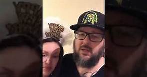 Jonathan Davis and his wife Deven on Facebook live 12/31/2017
