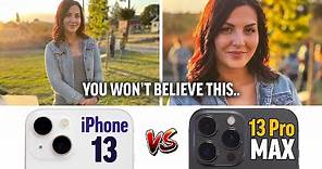 iPhone 13 vs 13 Pro Camera Test - SHOCKING DIFFERENCES!