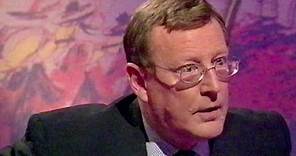David Trimble loses it with interviewer Noel Thompson BBC One NI Hearts & Minds 27 June 2002
