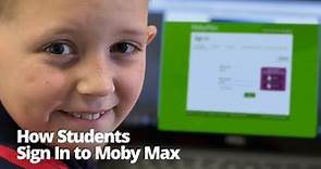 How Students Sign In to MobyMax (Classic Version)