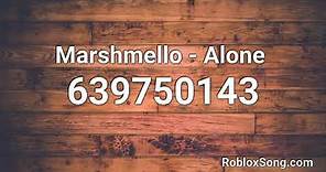 Marshmello - Alone Roblox ID - Music Code