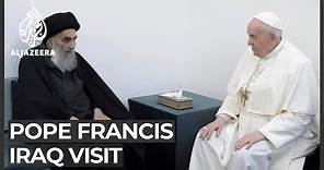 Pope Francis meets Iraq’s Shia leader al-Sistani
