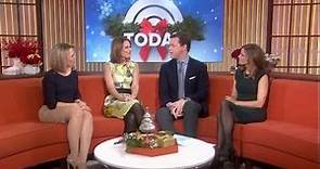 Natalie Morales & Dylan Dreyer - leggy and nice high heels on couch