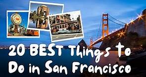 20 Things to Do in San Francisco 2024 - San Francisco Travel Guide ✈️✈️ - (Bay Area, Presidio, etc)