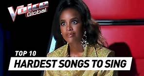 HARDEST SONGS to sing in the Blind Auditions of The Voice