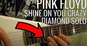 Shine On You Crazy Diamond Solo by Pink Floyd - Guitar Lesson