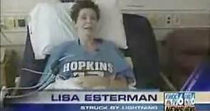 Woman struck by lightning speaks! but the video is fine but the anchor is glitchy