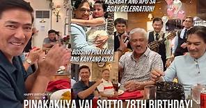 VAL SOTTO 78TH BIRTHDAY PINASAYA NI BOSSING VIC SOTTO SA KANTAHAN ❤️ KASABAY ANG APO SA BDAY