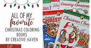 These are My FAVORITE Christmas Adult Coloring Books from Creative Haven