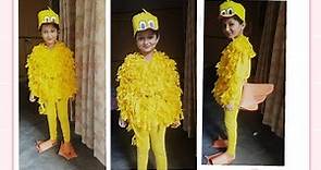 how to make duck's costume at home for kids....#artandcraft #easyway #craftyhands #lifehacks #duck