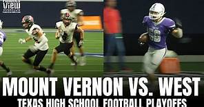 Texas High School Football Playoffs: Mount Vernon Tigers vs. West Trojans | Condensed Highlights