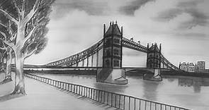 London bridge drawing easily step by step | Pencil art step by step easy | Mustak Drawing.