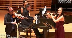 Nino Rota: Trio for Flute, Violin, and Piano