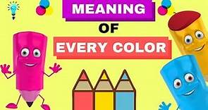 Did you know the meaning of colors? | thinking how | color meanings