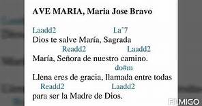 Ave María (Dios te Salve María), Maria José Bravo (con acordes)