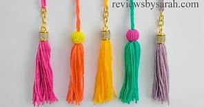 How to Make an Easy Tassel for Beginners - Quick and Simple Beginner Tassels